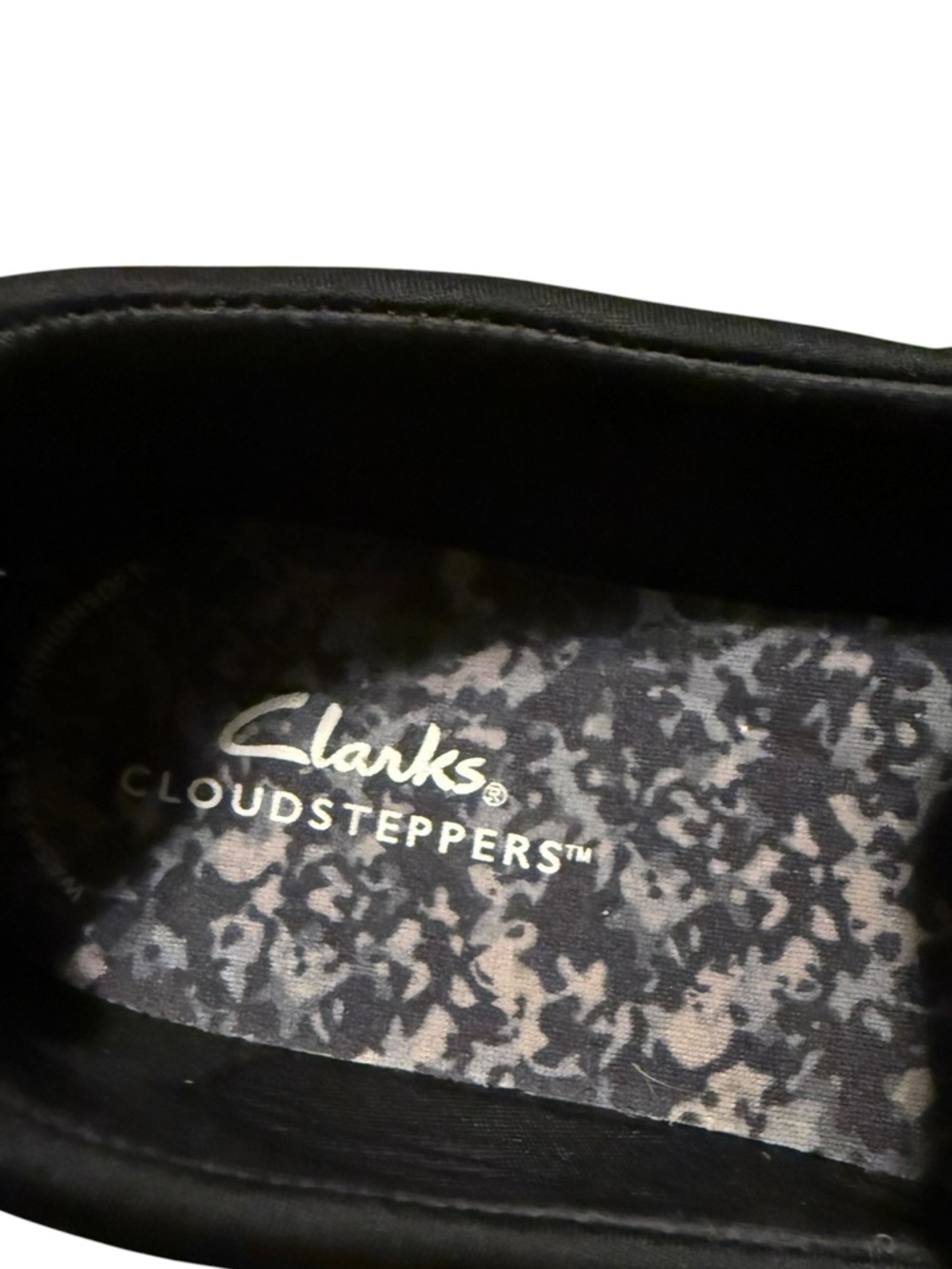 Clarks Women’s Black Slip-On Loafers - Picture 5 of 6